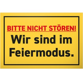 DankeDir! Do not disturb celebration mode, 30 x 20 cm sign, door sign, gift alcohol, hen party requist, birthday decoration, party decoration, door funny saying, birthday gift, gift idea