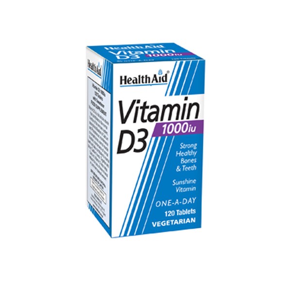 HealthAid Vitamin D3 1000iu, 120 Tablets
