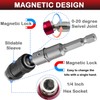JONMON Pivoting Drill Bit Holder Set- 4Pcs Magnetic Swiveling Bits