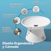 Necoichi Cuenco de Comida Extra Ancho para Gatos (Gato)