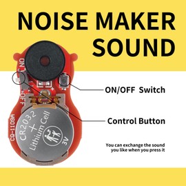 SHENGSEN Mixed 3 Pack Hidden Annoying Beep Office Prank Devices,Small Prank Chirp Noise Maker Including Different Sounds, Cricket,Beep and More,Point Guard Prank for April Fools Day Gag,Randomly