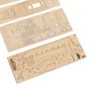 1: 130 Wooden Model Sailboat Kit for Adults Improve Hands