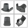 4 Pcs Walker Glide Skis Rubber Universal Walker Ski Glides