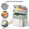 LOKASS Lunch Box & Lunch Bag for Women Men Double