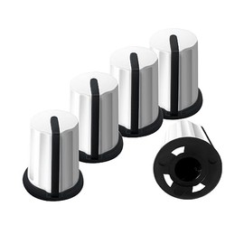XBERSTAR 5pcs Replacement Knob EQ Fader Cap for Pioneer Numark Rane AKAI DJ Controller Mixer (WHITE)