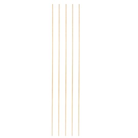 PATIKIL 5 Pcs Brass Round Rod, 1.5mm x 10" Lathe Bar Stock H62 Brass Round Stock for DIY Craft Making Hardware Novelty Model Car Plane Boat Ship, Copper