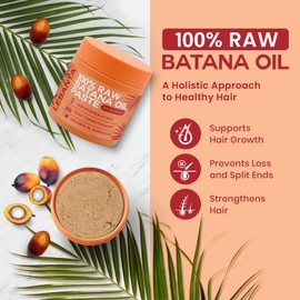 Lebanta Raw Batana Oil for Hair Growth - 100% Pure, Organic 4oz Batana from Honduras for Thick and Strong Natural Hair - Dr. Sebi Unrefined Cold Pressed Cosmetic Scalp Mask for Men & Women (1 Pack)