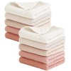 Konssy 10-Pack Muslin Baby Washcloths,100% Cotton Baby Wash Cloths for