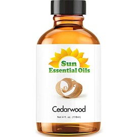 Sun Essential Oils 4oz - Cedarwood Essential Oil - 4 Fluid Ounces