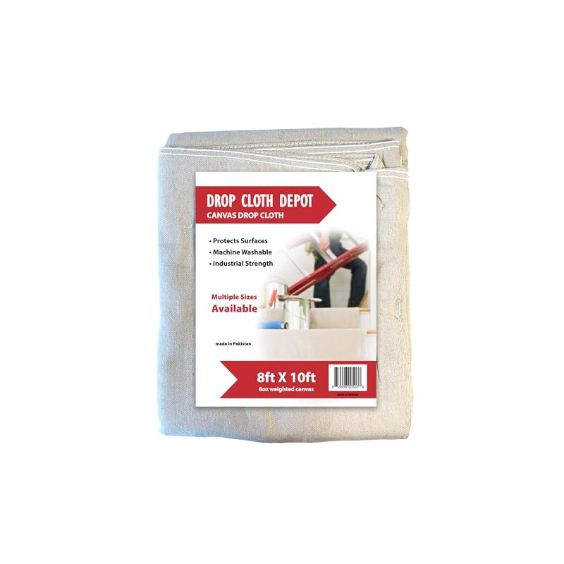 CoverGrip Drop Cloth Depot 8 oz Canvas Safety Drop Cloth