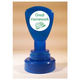 Great Homework Pre Inked School Teachers Positive Praise Feedback Marking Stamper Stamp 25mm Primary Teaching Services