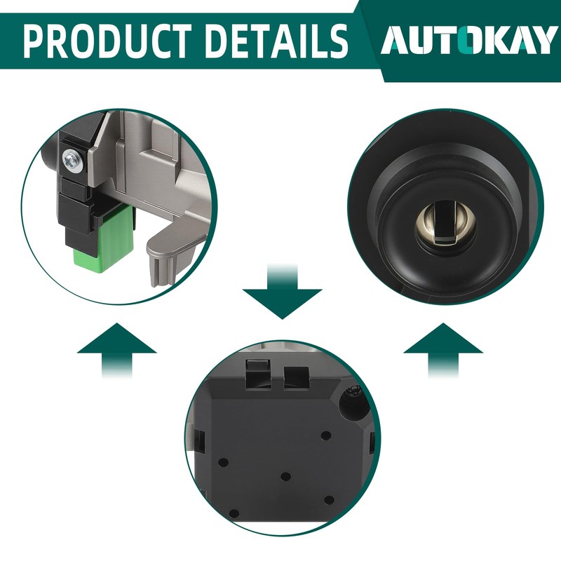 AUTOKAY 35100-SDA-A71 Ignition Switch Lock Cylinder Auto Trans with 2