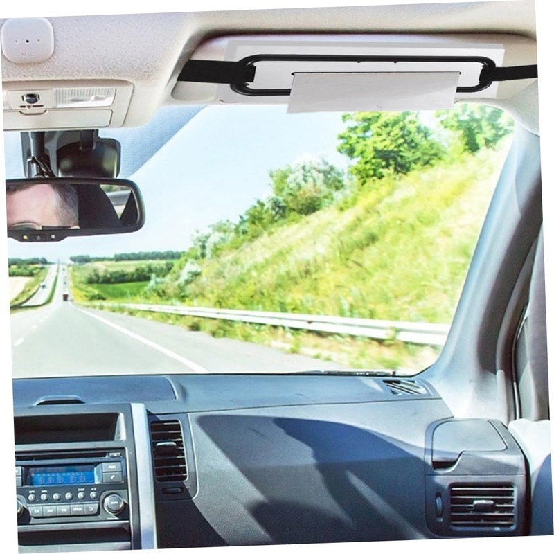 ULTECHNOVO 2Pcs Car Visor Tissue Holder Sun Visor Napkin Clip