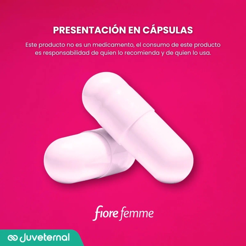 Fiore Femme Colgeno, Biotina Y cido Hialurnico, 100 Cps. Sin