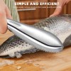 mamakoi 3-Piece Fish Scaler Set with Stainless Steel Brush for
