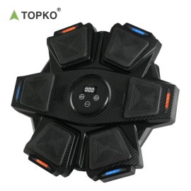TOPKO US Warehouse Strength Testing Fitness Smart Professional Wall Mounted Punch Music Boxing Machine Boxing TargetWeight: 2.5 kg, Color: Black