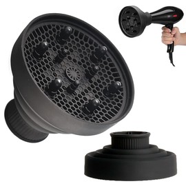 NHQZ Diffusor-Aufsatz für, Diffusor Haar Universal, Diffusor Aufsatz Locken Hair, Faltbares Tragbarer Haar-Diffusor Geeignet, Silikon-Föhn-Aufsatz