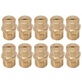 10PCS Directional Slot Nozzle Brass Cooling Misting Rustproof Heat Resistant Water Hose Nozzle for Lawns Vegetable Gardens 2 Point Thread