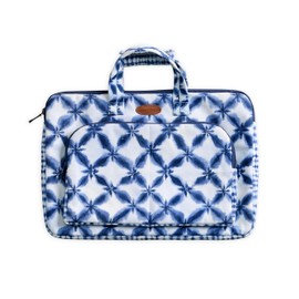 Maison d'Hermine Laptop Bag with Pocket upto 15.6 inch Stain and water repellent Cotton canvas - shibori