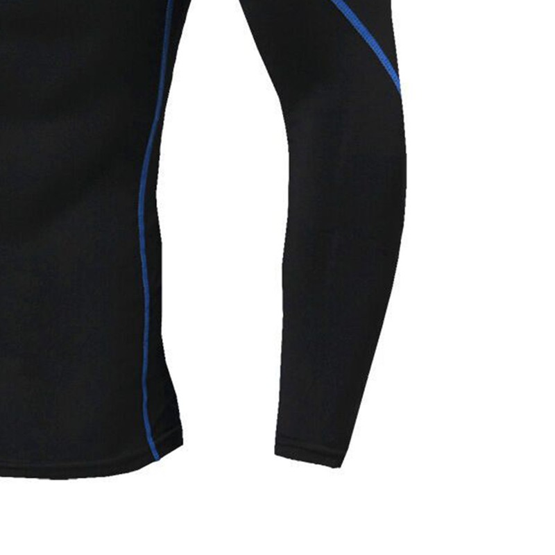 Men's High Elastic Compression Shirts Long Sleeves Sports Top for