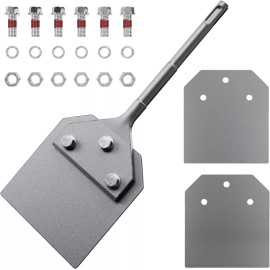 Toovem SDS Plus Floor Scraper with Spare Blades 4"x10'' Tile Removal Chisel Tool