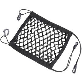 SZSL Touring Net Bike Net Luggage Fixing 9.8 x 11.8 inches (25 x 30 cm), Double Hook Retention Bag, Stretchable, Wear-resistant, Collapsible, Strong Storage Bag, Divider Net, Automotive Supplies