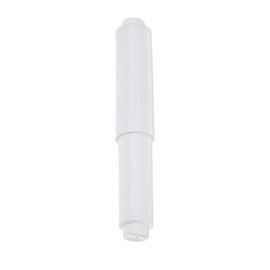 White Toilet Paper Holder Roller, Adjustable Tissue Box Paper Roll Core Bathroom Plastic Toilet Paper Roll Rods Spring Paper Holder Cores Paper Roller, Bathroom Hardware,Plastic Toilet Paper Holder