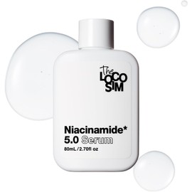 Glycerin-free, liposomal niacinamide 5% high concentration, 80mL, serum, The LOCOSIM Niacinamide 5.0 Serum, oil-free, Galactomyces fermentation liquid, ceramide, made in Japan