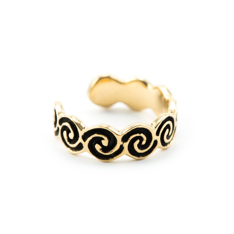 Windalf SIRA 5mm Celtic Life Spirals Midiring Bronze Toe Ring,