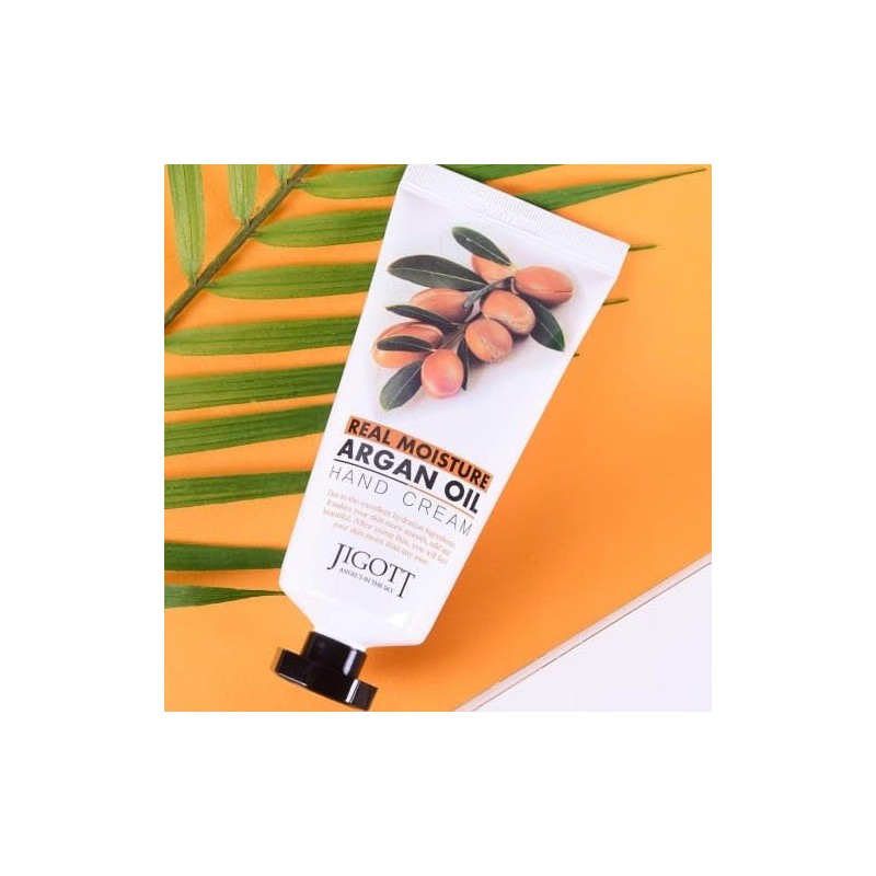 JIGOTT Crema de manos humectante, hidrata y nutre,100 ml (argán)