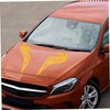 Gatuida 1 Pair Car Hood Flame Decals Vinyl Racing Stripe