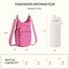 Telena Water Bottle Holder with Strap RFID Crossbody Bags for