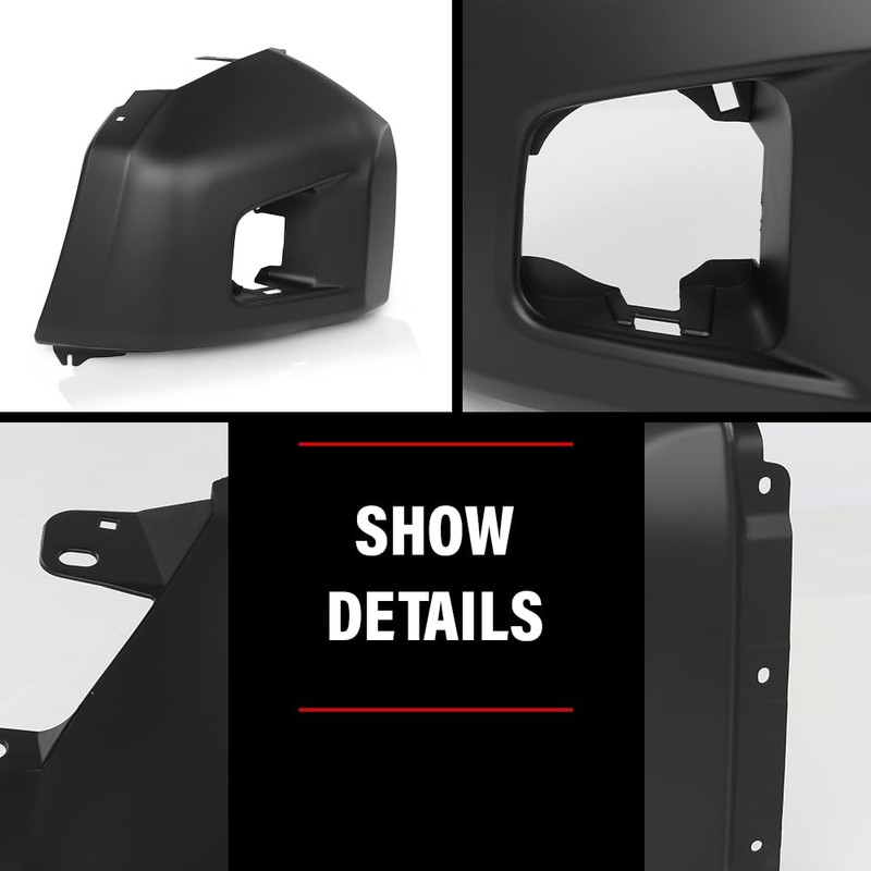 G-PLUS Bumper End Caps Front Left and Right Compatible With