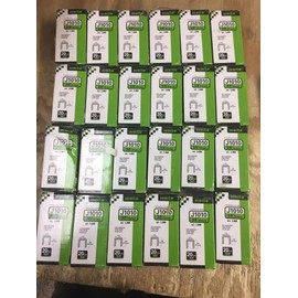 meite 20 Gauge J10 Series 7/16-Inch (11.2mm) Crown 3/8-Inch Length Upholstery Staples for Staple Gun, Fine Wire Galvanized Staples for Carpet, Work Box, Cable, Shed (24 Boxes)