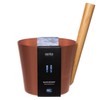 Rento - Sauna Bucket - Aluminium with Bamboo Wood -