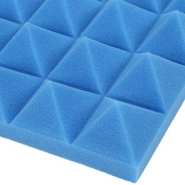 Aswalling Charcoal Acoustic Foam Tiles Soundproofing Foam Panels Studio Sound Padding 2 x 10 x 10 Inch(Black+Blue)