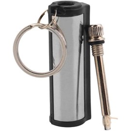 ASR Outdoor Emergency Pocket Instant Lighter Fire Stick Starter Survival Tool with Keychain and Compass