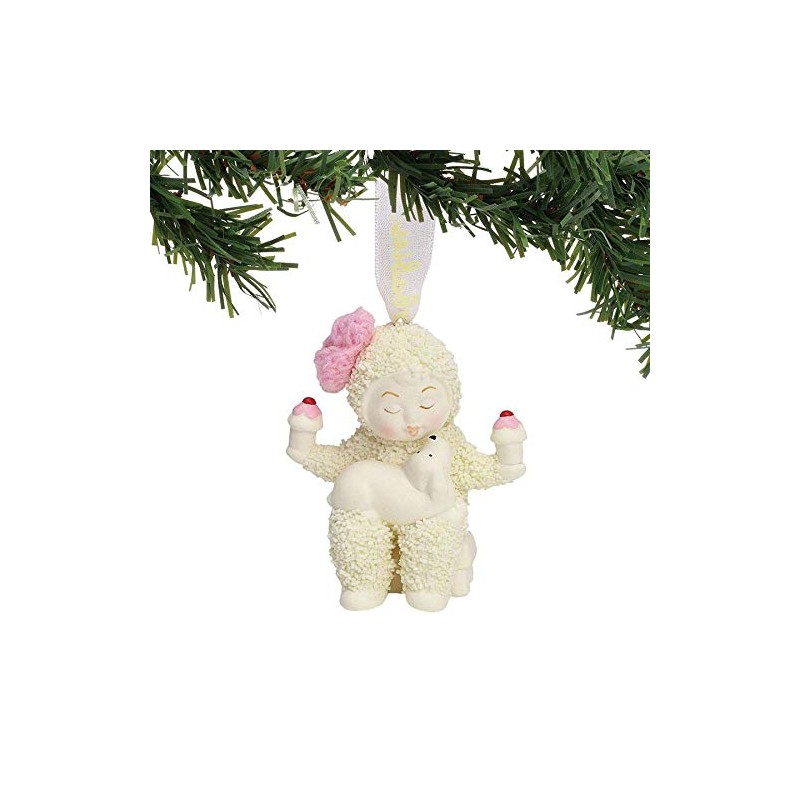 Department 56 Snowbabies “Balanced Diet” Porcelain Hanging Ornament, 2.5”