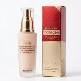 Gita 3W 클리닉 콜라겐 파운데이션 50ml , 21호 투명 베이지 3W Clinic Collagen Foundation 50ml, Shade 21 Transparent Beige