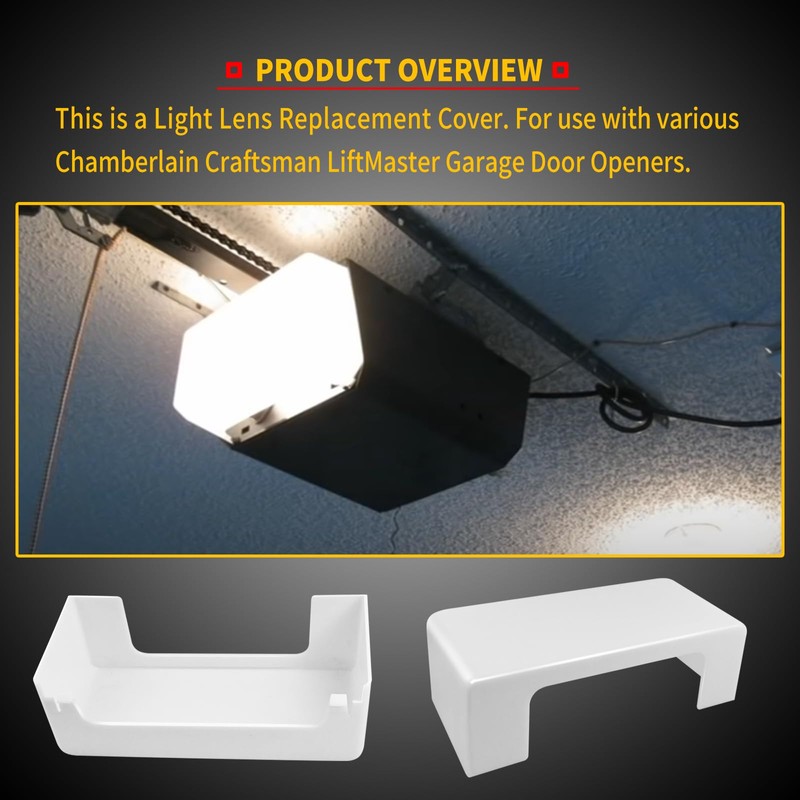 2 Pack #108D34 Garage Opener Light Lens Cover Compatible with