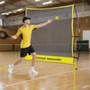 Qryovsa 2-in-1 Portable Pickleball Trainer: Rebounder & 6FT Mini Net