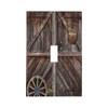 Rustic Barn Door Single Toggle Light Switch Plate Decorative 1