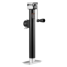 VEVOR Trailer Jack, 5000 lbs Dynamic Load Capacity, Weld-on Pipe-Mount Swivel Trailer Jack with Ergonomic Handle, 15-inch Vertical Travel, Suitable for RV, Horse, Utility, Camping and Yacht Trailers