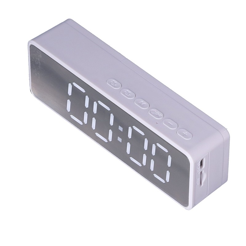 EG-010 Bluetooth Clock Speaker with LED Mirror Portable Drop Proof