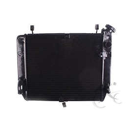 SLMOTO Motorcycle Engine Cooling Radiator Fit For YAMAHA YZF-R1 YZF R1 2002-2003 Black