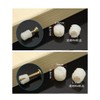 MEETOOT 100pcs Plastic Hinge Dowel Inserts Kit 4x10mm Toothed Machine