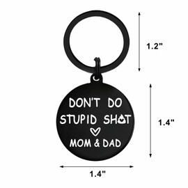 Gezxin Teen Boys Girls Love Mom and Dad keychain- Funny Love Valentines Day keychain Gifts for Daughter Son From Mom and Dad - Mother's Day Father's Day Christmas Xmas Presents