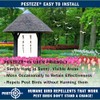 PESTEZE 12 Inches Bird Scare Silver Shiny Reflective Rods for