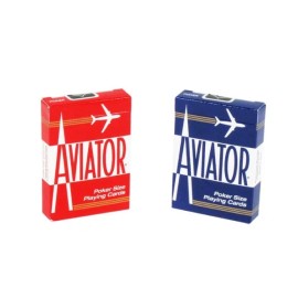 AVIATOR Playing Card Standard 2 Decks (Blue & Red) Poker Size Game Entertainment