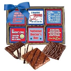 Doctor Appreciation - "Cookie Talk" Chocolate Covered Graham Crackers - 12 piece